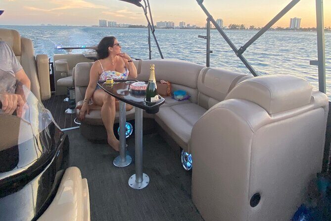 Aqua Patio Party Pontoon Charter up to 13 people - A Floating Patio in Fort Lauderdale: What the Charter Feels Like