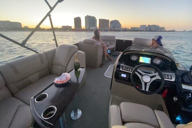 Aqua Patio Party Pontoon Charter up to 13 people - Stop 1: Fort Lauderdale Water Time That Can Include Sandbar, Sunset, or Lunch