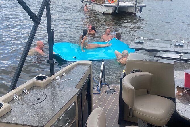 Aqua Patio Party Pontoon Charter up to 13 people - Stop 3: The Wharf as a Waterfront Break You Can Actually Access