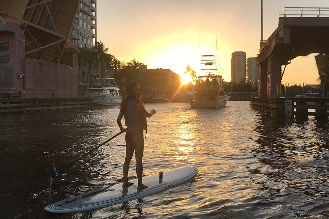 Sunset on Paddleboard Experience in Las Olas Fort Lauderdale - Riverside Miami, History Fort Lauderdale, and The Wharf: The Paddle Route Explained
